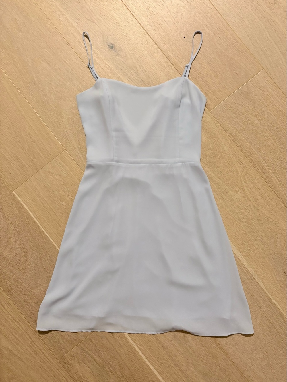 Aritzia Sunday Best Pale Blue Spaghetti Strap Mini Dress